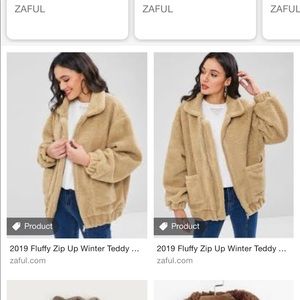 brand new zaful teddy bear jacket!